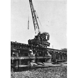 Lowering the Selwyn River Railway Bridge