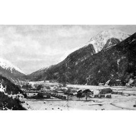 Arthur's Pass six weeks before the opening, 1923