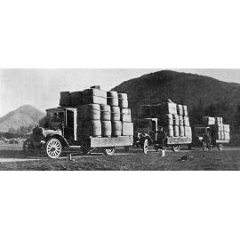 A portion of the wool clip leaving Lake Coleridge station