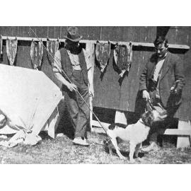 Drying fish at the lower huts