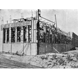 The extension of the power-house at Lake Coleridge