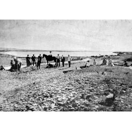 A claim near the Rakaia River in the Ninety Mile Beach gold dredging area owned by Lightband and Hills 