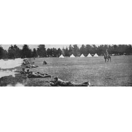 Soldiers firing, dismounted