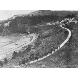 The Cadet company on the march