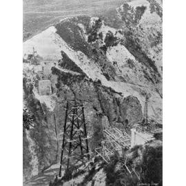 Midland Railway Line, Staircase Gully in construction