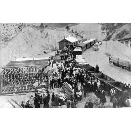 The first passenger train from Broken River