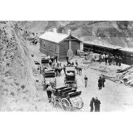 The first coaches to connect with the train at Broken River