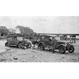 Difficulties crossing the Selwyn River