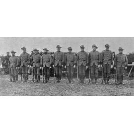 The shooting match, the Ellesmere Mounted Rifles team