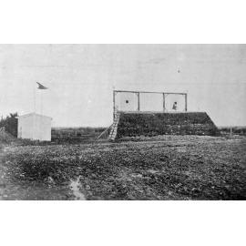 The firing range, the targets and butts