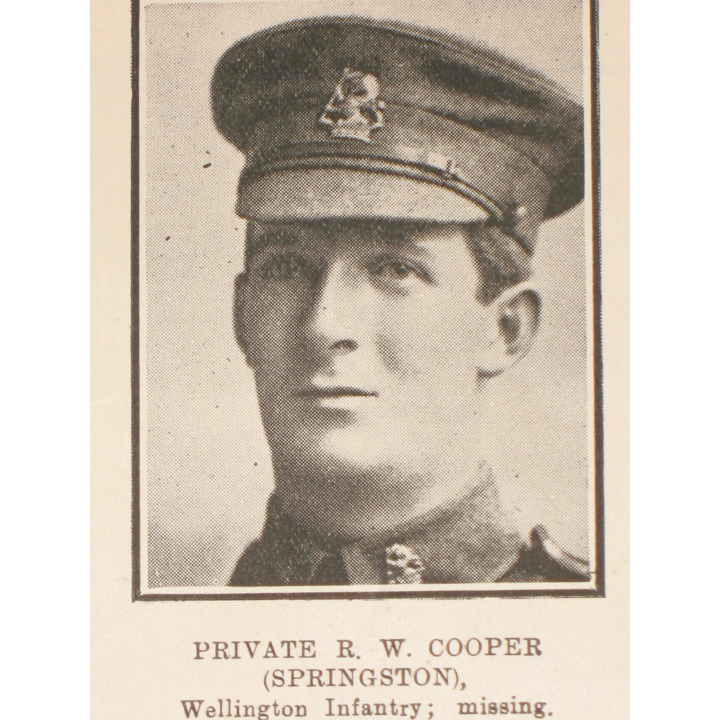 Private Ronald Webber Cooper 