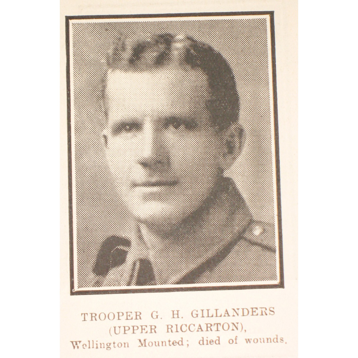Trooper George Hamilton Gillanders