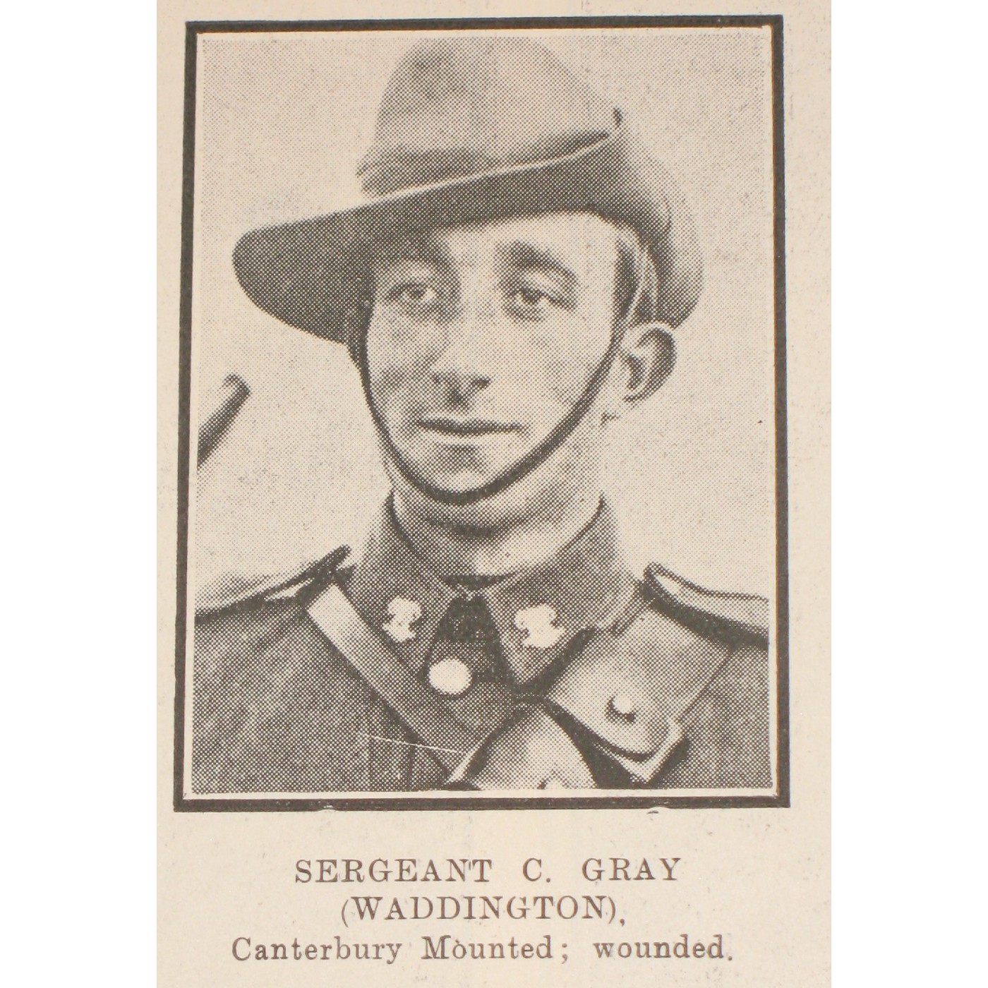Sergeant Charles Albert Gray 