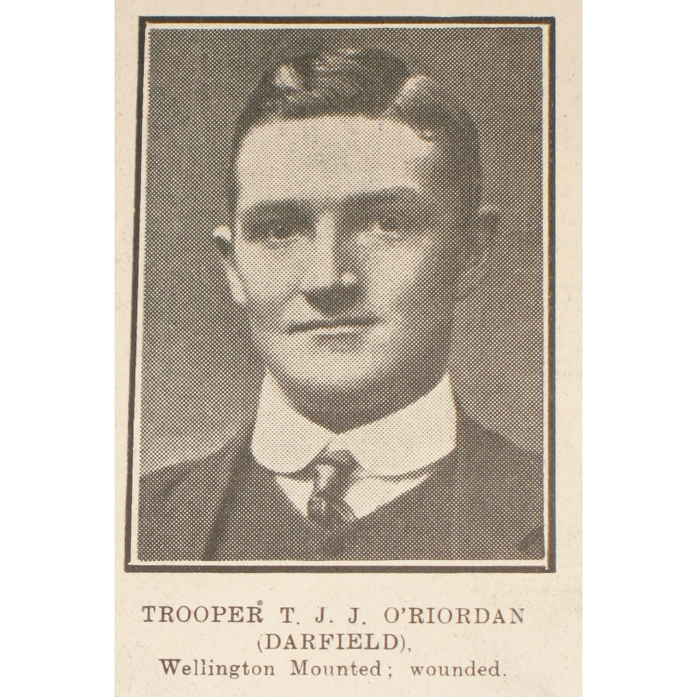 Trooper Thomas John Joseph O'Riordan