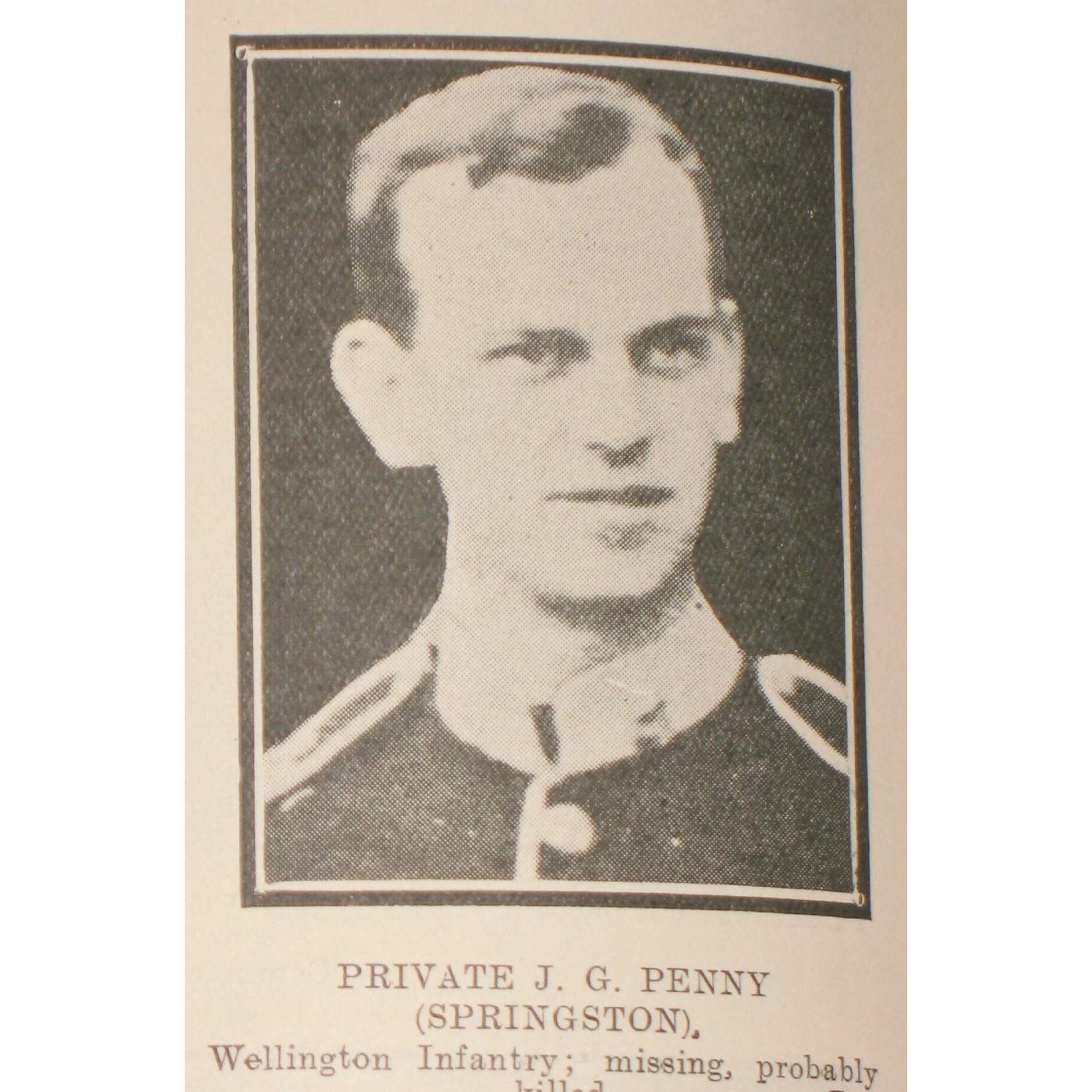 Private John Gordon Penney