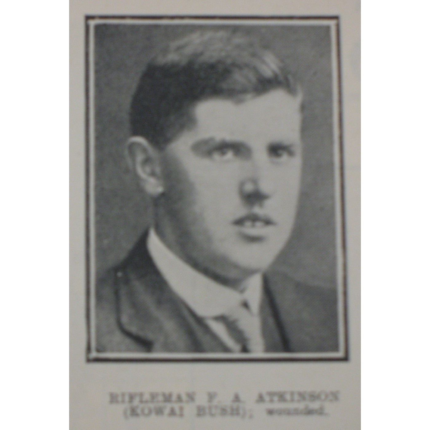 Rifleman Frederick Ashley Atkinson