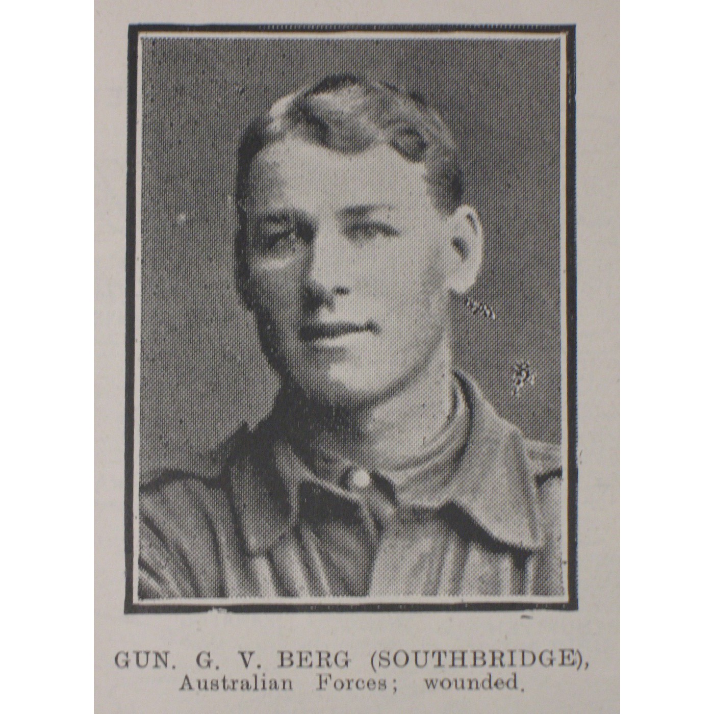 Gunner Gustave Victor Berg