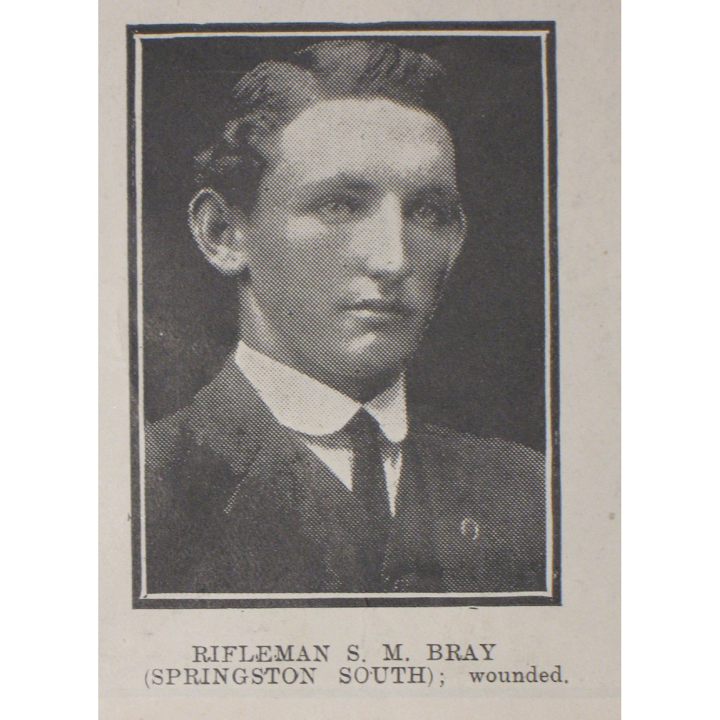 Rifleman Samuel Meredith Bray
