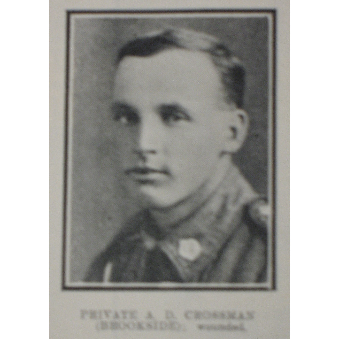 Private Albert Dennis Crossman