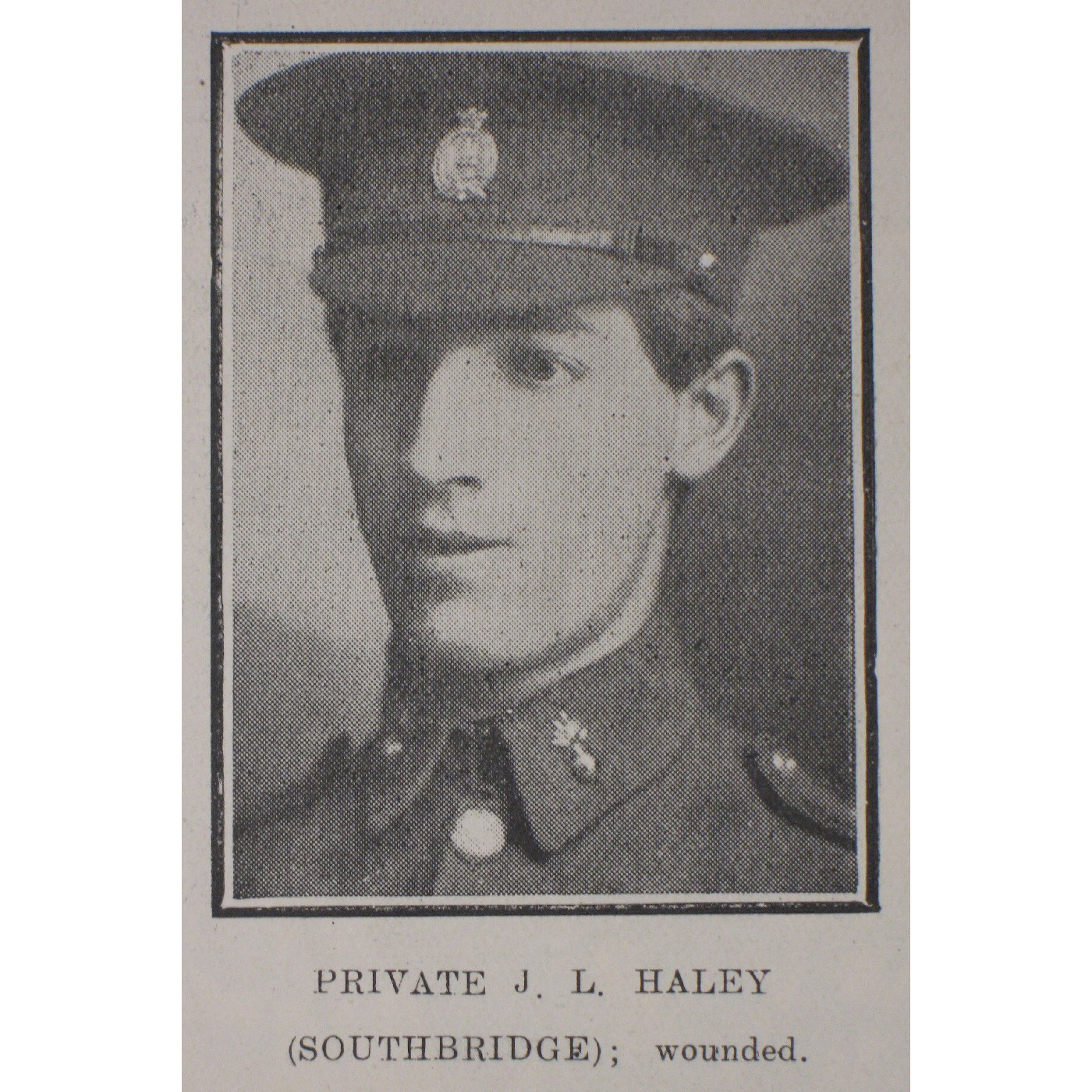 Private Joseph Leslie Haley