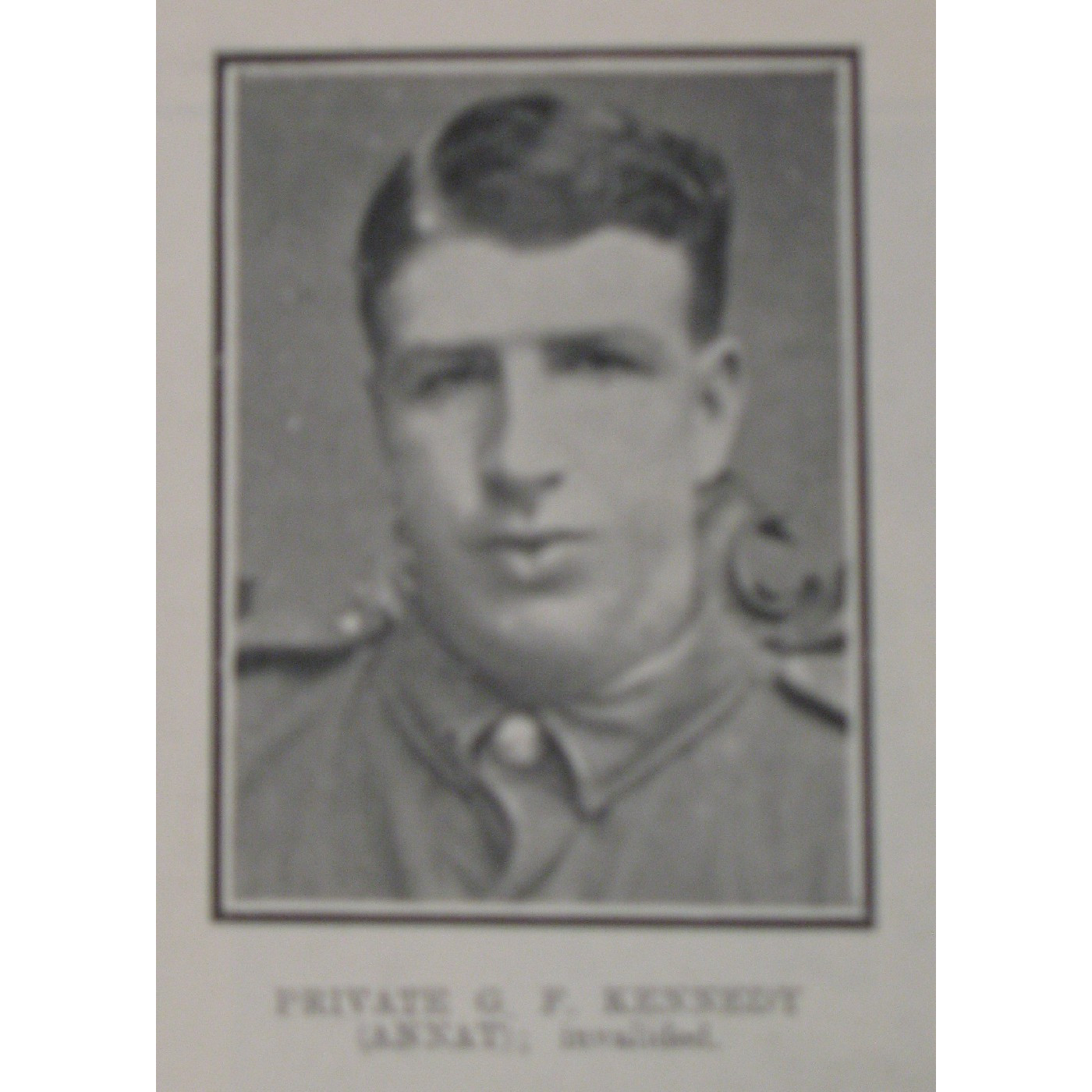 Private George Frederick Kennedy