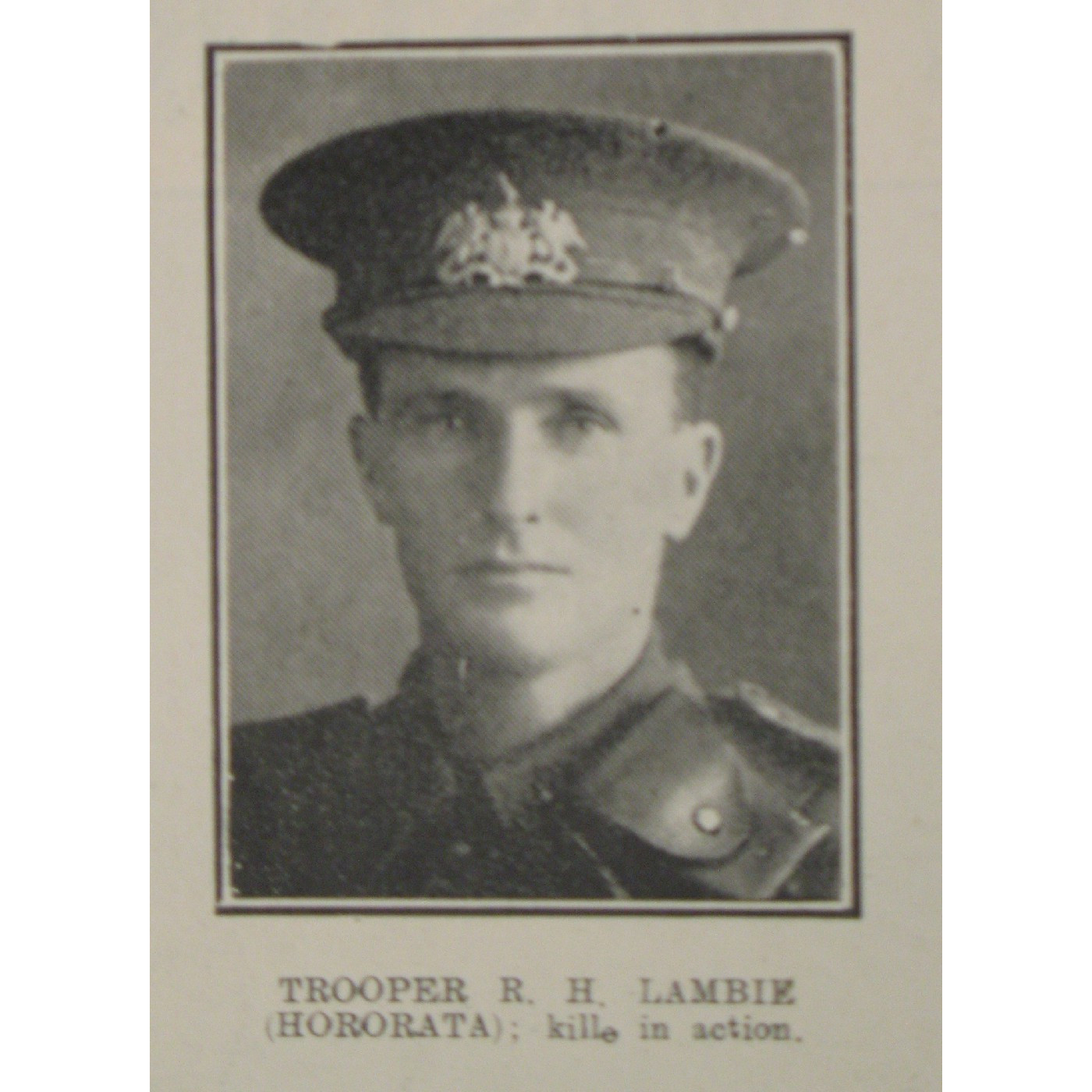 Trooper Robert Harry Lambie