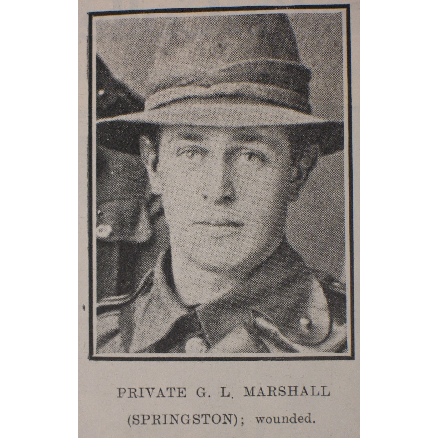 Private George Leonard Marshall