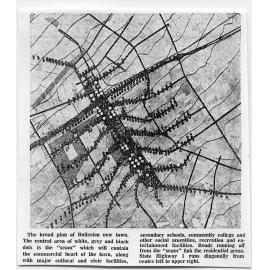 Rolleston New Town 1975, Broad Plan