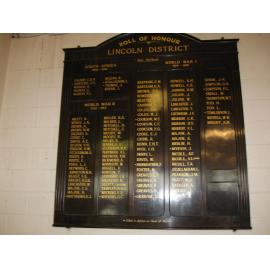 Lincoln War Memorial Roll of Honour