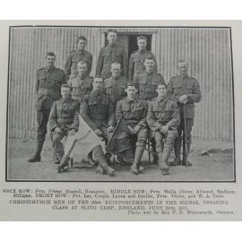 Christchurch men of the 22nd Reinforcements at Sling Camp, 25 June 1917.
