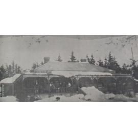 Gilmour's homestead in the snow at Coalgate