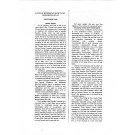 Newsletter / Lincoln & Districts Historical Society, No.15 (November 2001)