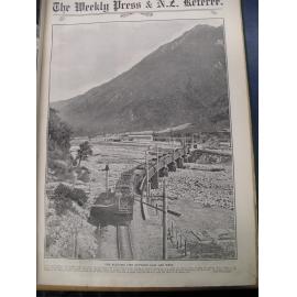 Midland railway electrification, train near Otira Tunnel, 1925