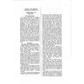 Newsletter / Lincoln & Districts Historical Society, No.16 (April 2002)
