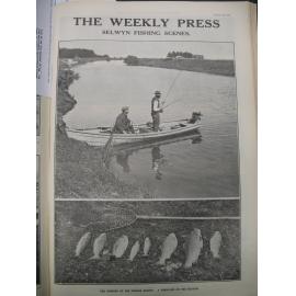 Fising in the Selwyn River at the start of the season 1925