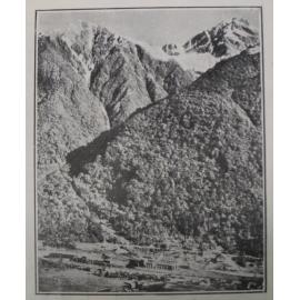 Postcard of Railway Station and Power House at Otira, 1925