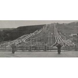 Lake Coleridge Power Station, looking up the pipelines