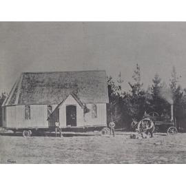 The Burnham Church in the course of removal