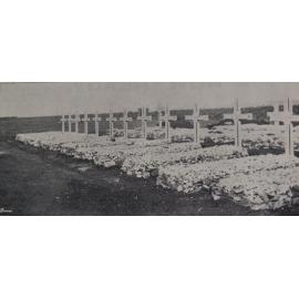 Graves of soldiers killed in Machavie Railway accident, including Trooper V. H. Brown.