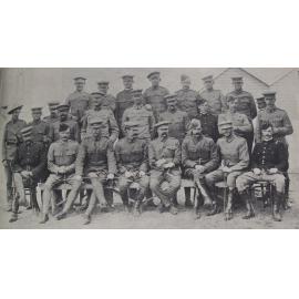Captain R. Heaton Rhodes and officers of the 8th Contingent.