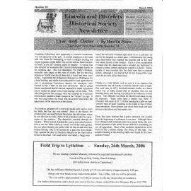 Newsletter / Lincoln & Districts Historical Society, No.24 (March 2006)