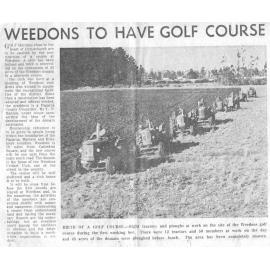 Weedons Golf Club, c.1966