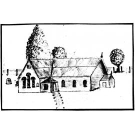 Drawing of Methodist Church at Weedons