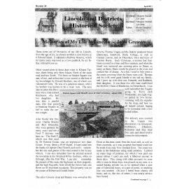 Newsletter / Lincoln & Districts Historical Society, No.34 (April 2011)