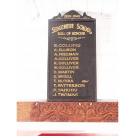 Sedgemere school WW2 Roll of Honour
