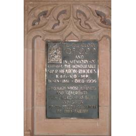 St Paul's Church, Tai Tapu, plaque