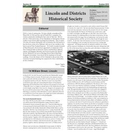 Newsletter / Lincoln & Districts Historical Society, No. 46 (October 2018)