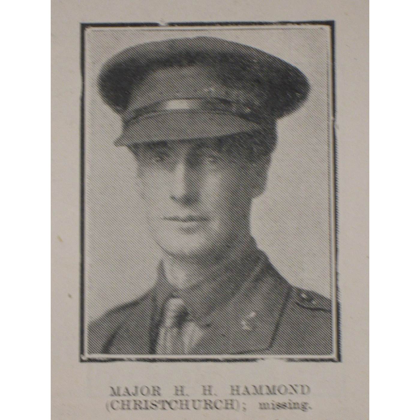Major Herbert Harold Hammond