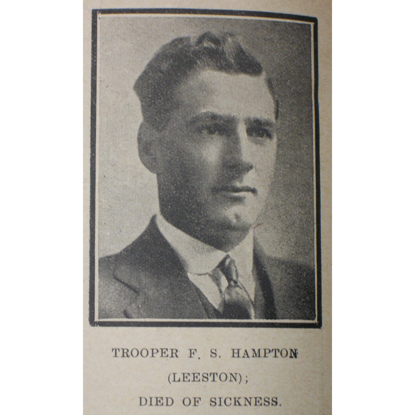 Trooper Frederick Selwyn Hampton