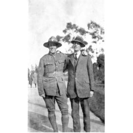 Private Alexander Errol Gunn with Mr. Wright